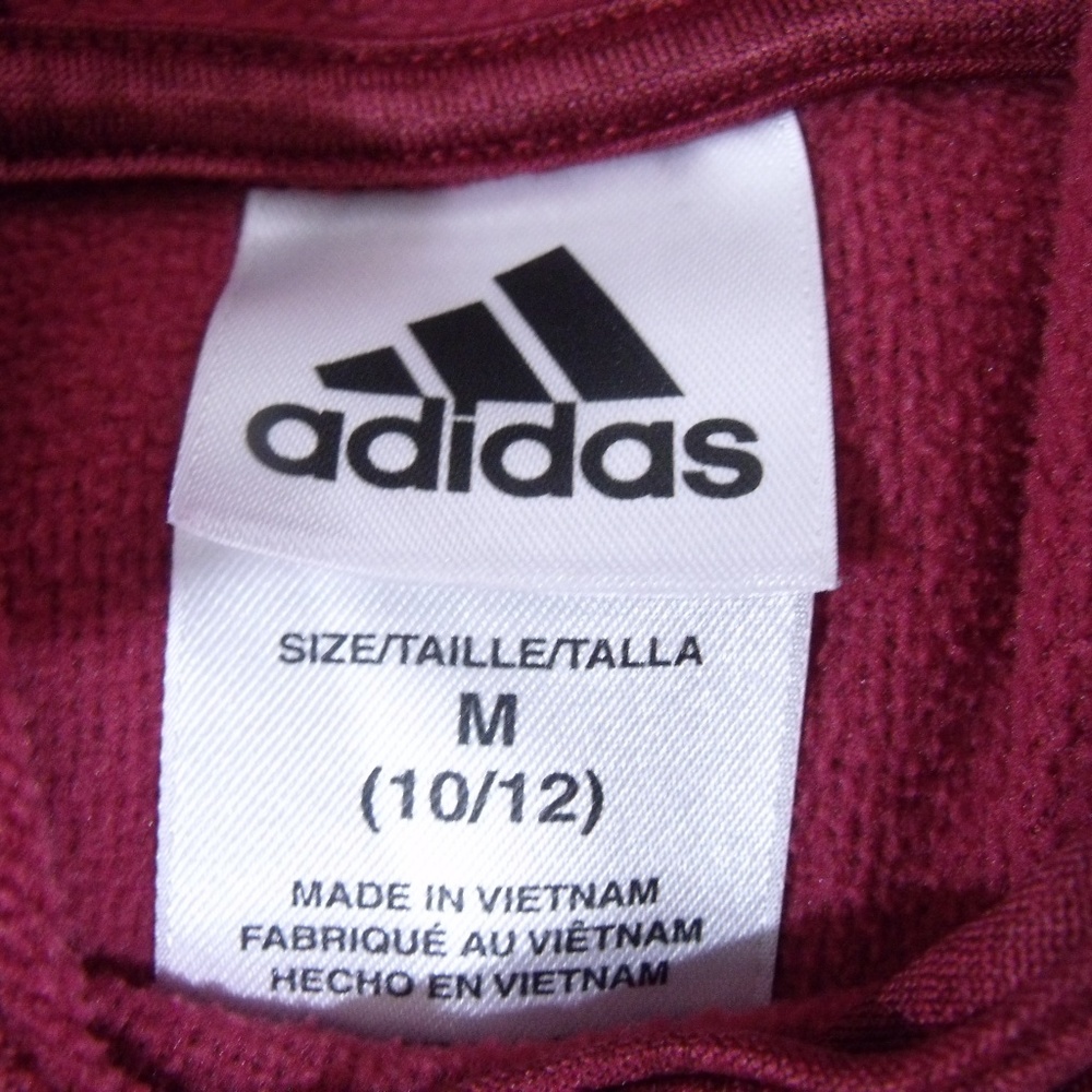 Adidas 3 Stripe Pullover Hoodie M(10-12) Boys - Picture 4 of 4